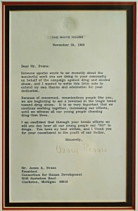 Letter from Nancy Reagan